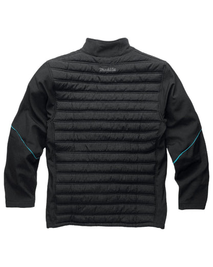 Black Coloured Makita Mens Shield Jacket on white background 