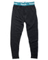 Black Coloured Makita Mens Tech Baselayer Bottoms on white background 