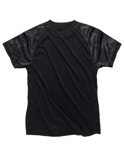 Black Coloured Makita Mens Tech T-Shirt on white background 