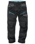 Black Coloured Makita Mens Vector Stretch Trousers on white background 