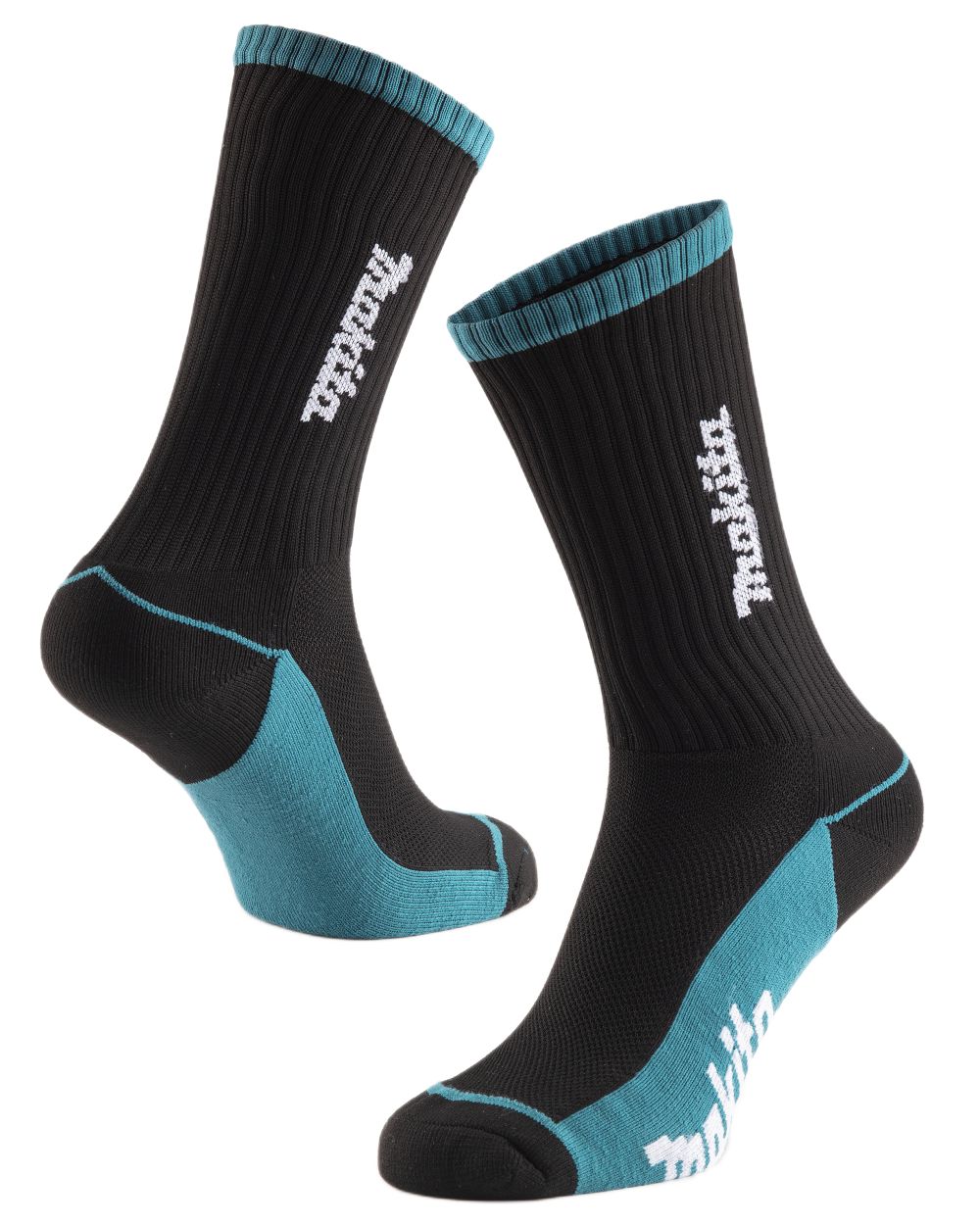 Black Coloured Makita Origin Work Socks on white background 