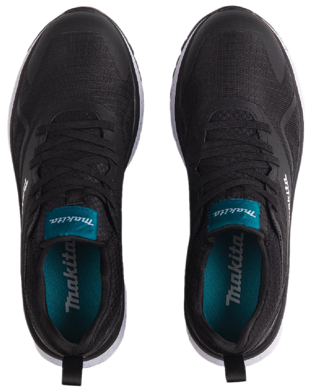 Black Coloured Makita Womens Kobe Safety Trainers on white background 