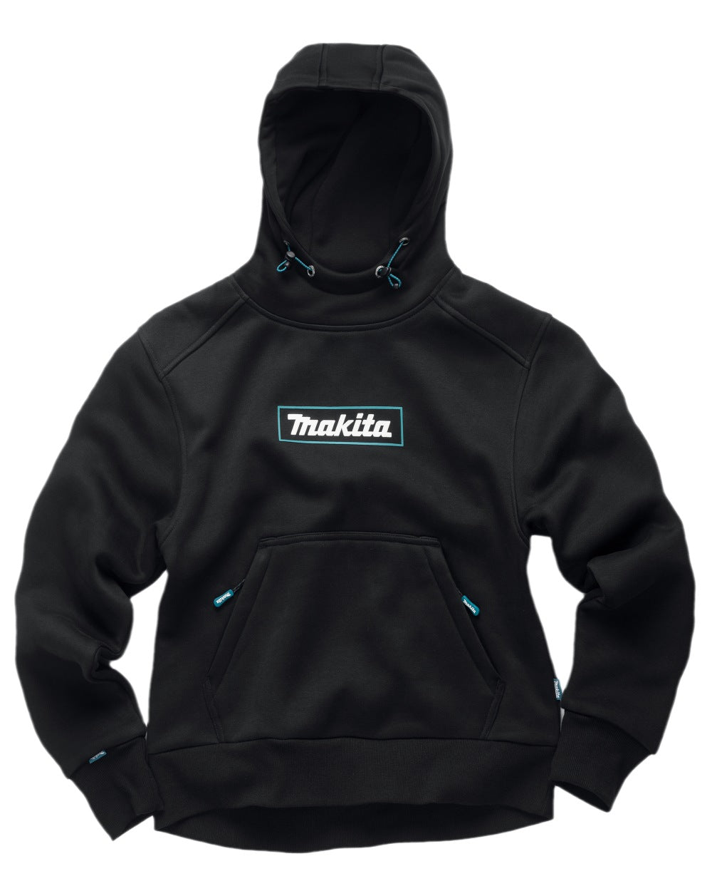Black Coloured Makita Womens Origin Hoodie on white background 