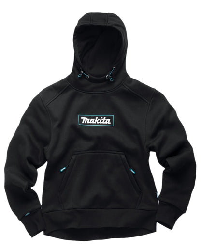 Black Coloured Makita Womens Origin Hoodie on white background 