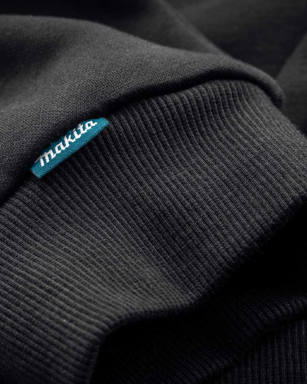 Black Coloured Makita Womens Origin Hoodie on white background 