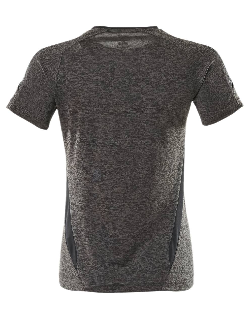 Dark Anthracite Black Coloured Mascot Womens Accelerate V-Neck T-Shirt on white background 