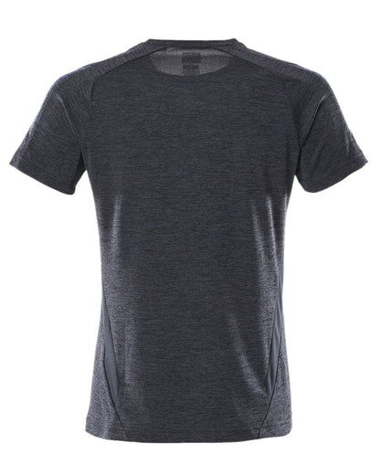 Dark Navy Coloured Mascot Womens Accelerate V-Neck T-Shirt on white background 