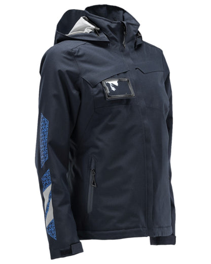 Dark Navy Coloured Mascot Womens Accelerate Winter Jacket on white background 