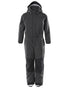 Black Coloured Mascot Workwear Childrens Accelerate Breathable Snowsuit on white background 