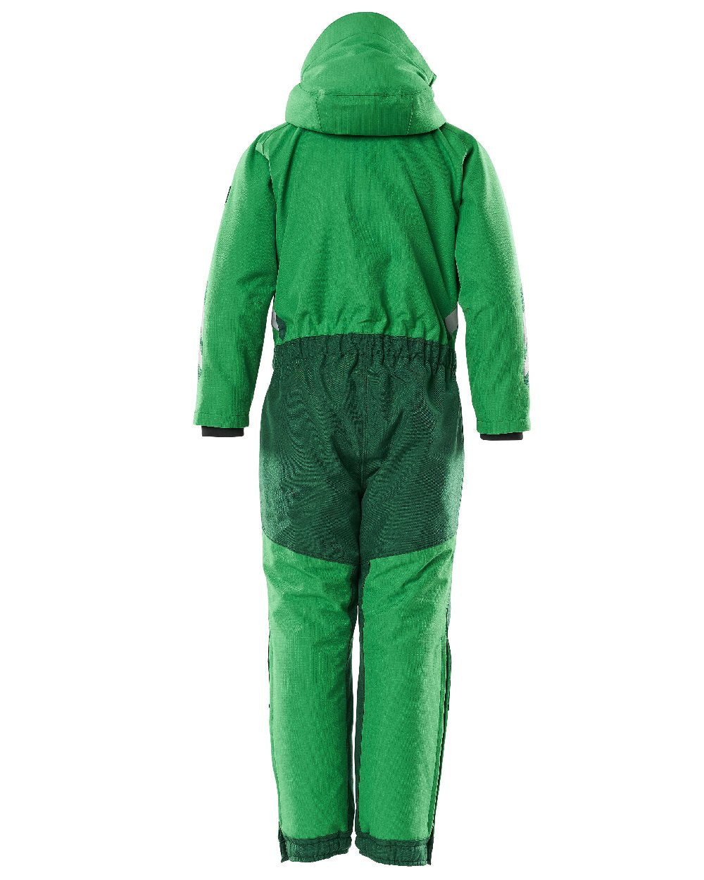 Grass Green Coloured Mascot Workwear Childrens Accelerate Breathable Snowsuit on white background 