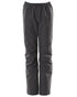 Black Coloured Mascot Workwear Childrens Accelerate Waterproof Over Trousers on white background 