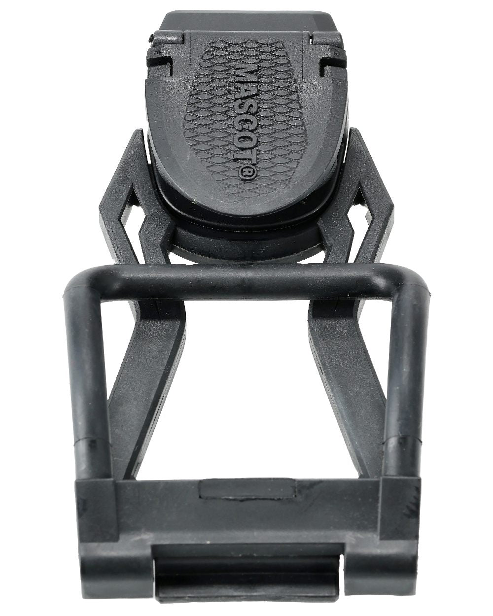 Black Coloured Mascot Workwear Customized Click System Foldable Hammer Holder on white background 