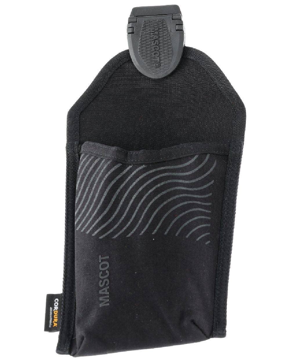 Black Coloured Mascot Workwear Customized Click System Holster Pocket on white background 