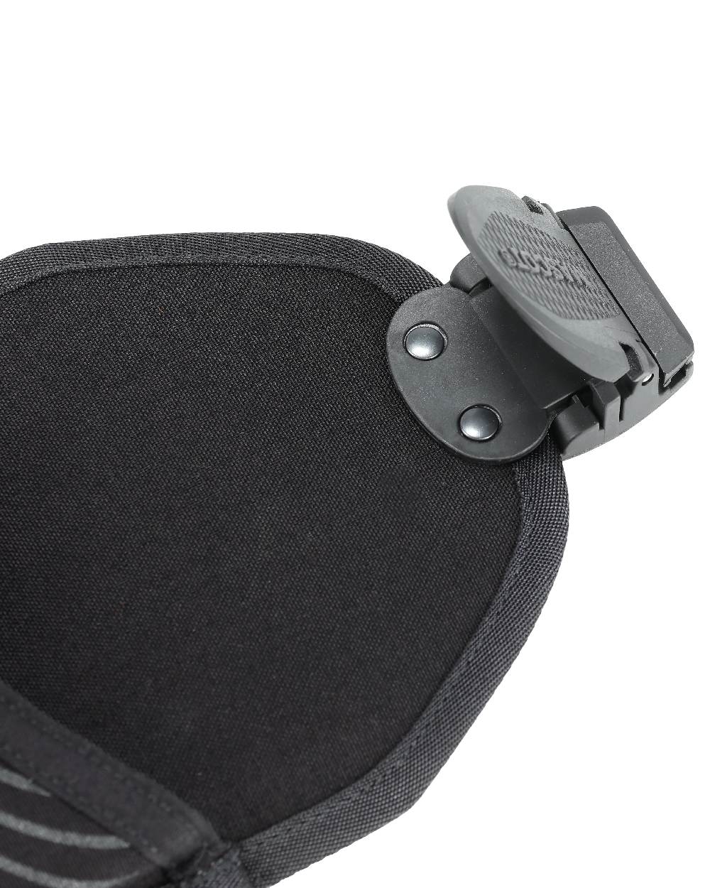 Black Coloured Mascot Workwear Customized Click System Holster Pocket on white background 