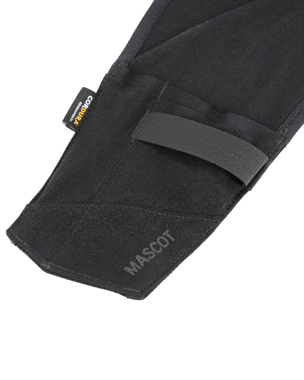 Black Coloured Mascot Workwear Customized Click System Holster Pocket For Ruler on white background 