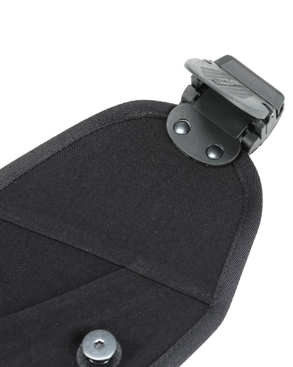 Black Coloured Mascot Workwear Customized Click System Holster Pocket For Ruler on white background 
