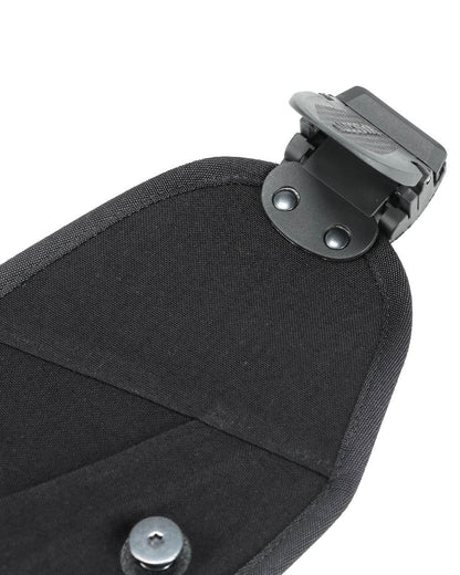 Black Coloured Mascot Workwear Customized Click System Holster Pocket For Ruler on white background 