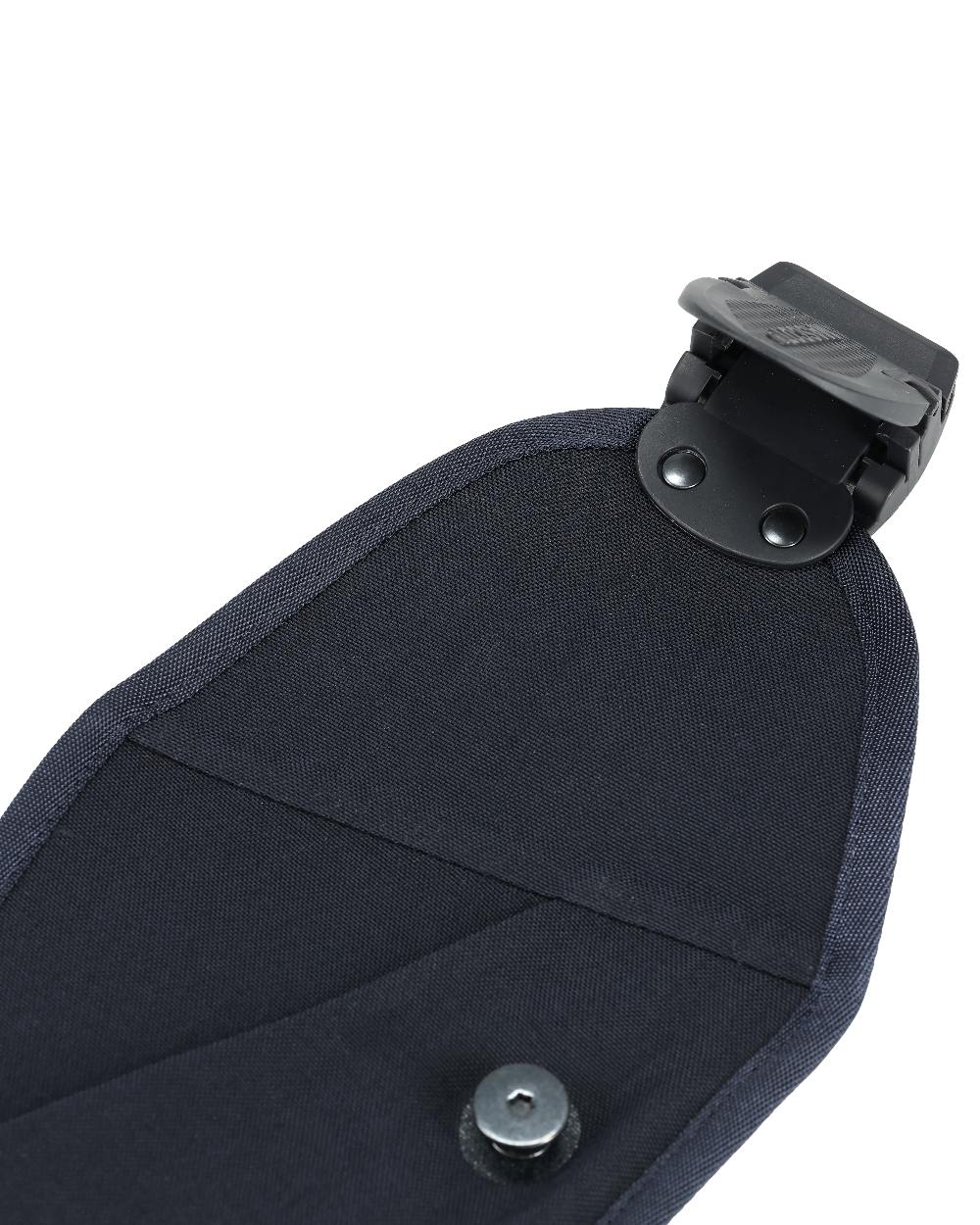 Dark Navy Coloured Mascot Workwear Customized Click System Holster Pocket For Ruler on white background 