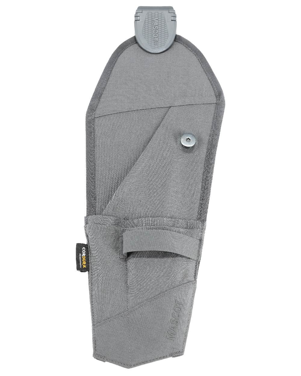 Stone Grey Coloured Mascot Workwear Customized Click System Holster Pocket For Ruler on white background 