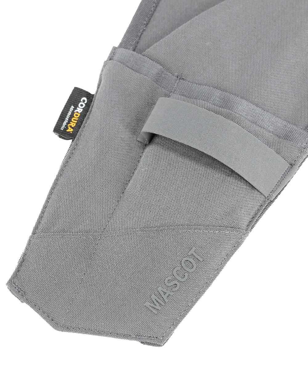 Stone Grey Coloured Mascot Workwear Customized Click System Holster Pocket For Ruler on white background 