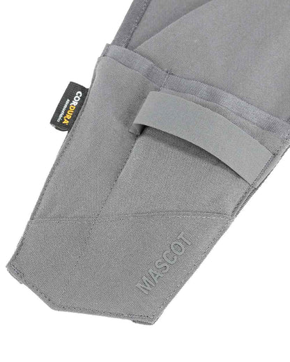 Stone Grey Coloured Mascot Workwear Customized Click System Holster Pocket For Ruler on white background 