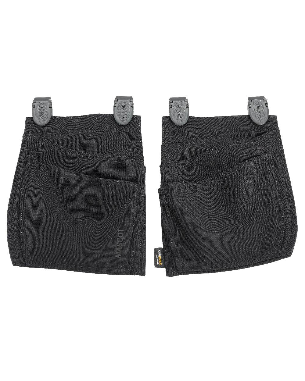 Black Coloured Mascot Workwear Customized Click System Holster Pockets on white background 