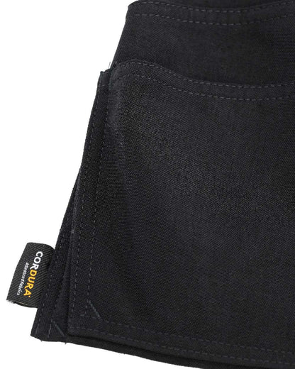 Black Coloured Mascot Workwear Customized Click System Holster Pockets on white background 