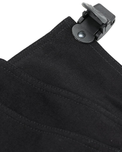 Black Coloured Mascot Workwear Customized Click System Holster Pockets on white background 