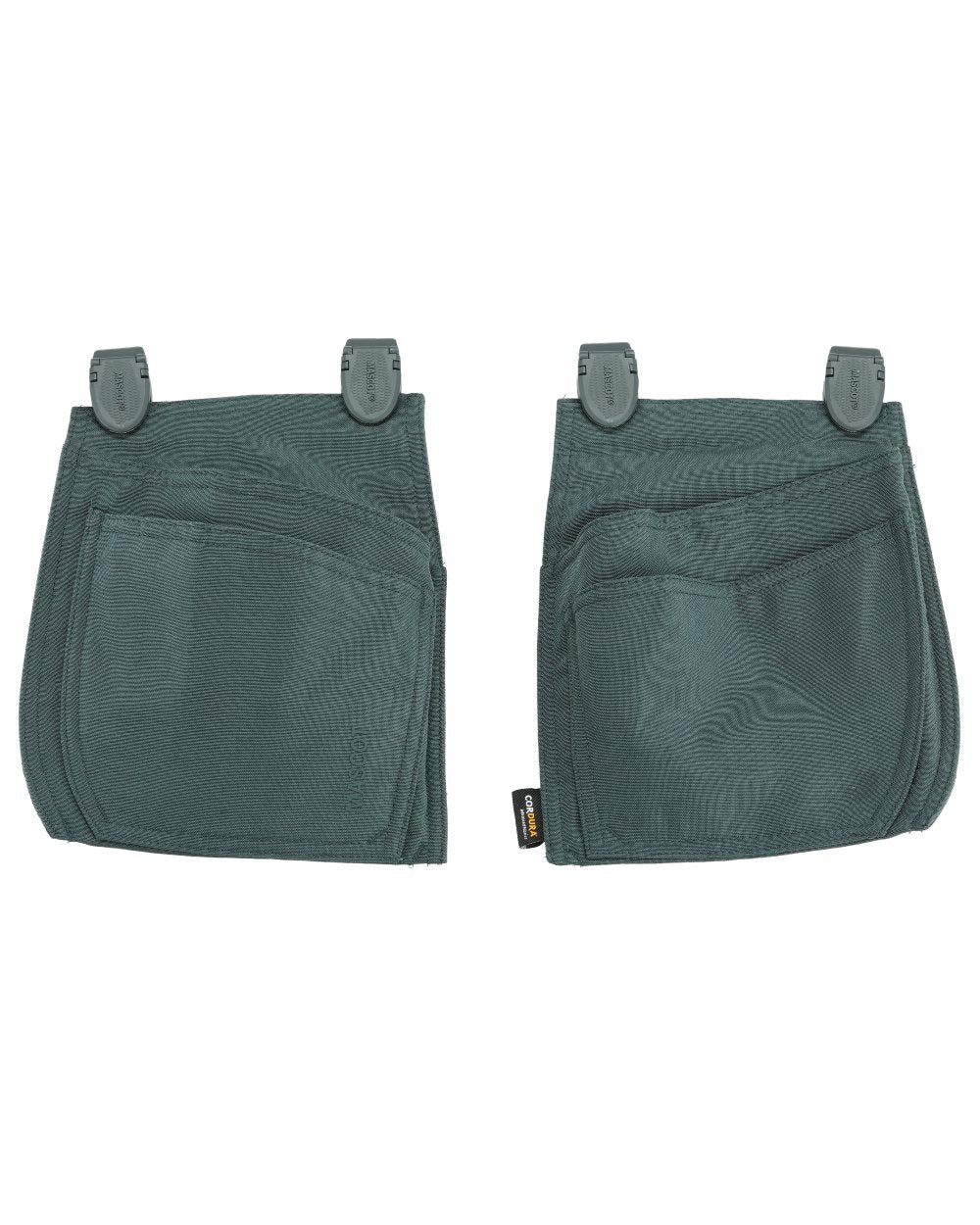 Forest Green Coloured Mascot Workwear Customized Click System Holster Pockets on white background 