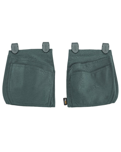 Forest Green Coloured Mascot Workwear Customized Click System Holster Pockets on white background 