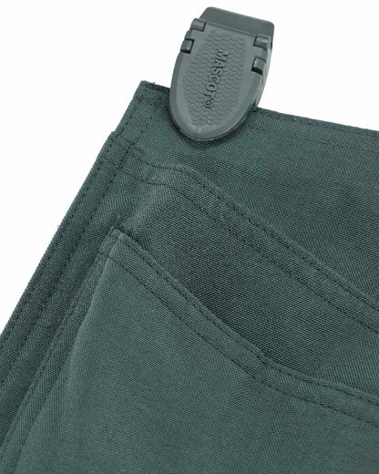 Forest Green Coloured Mascot Workwear Customized Click System Holster Pockets on white background 