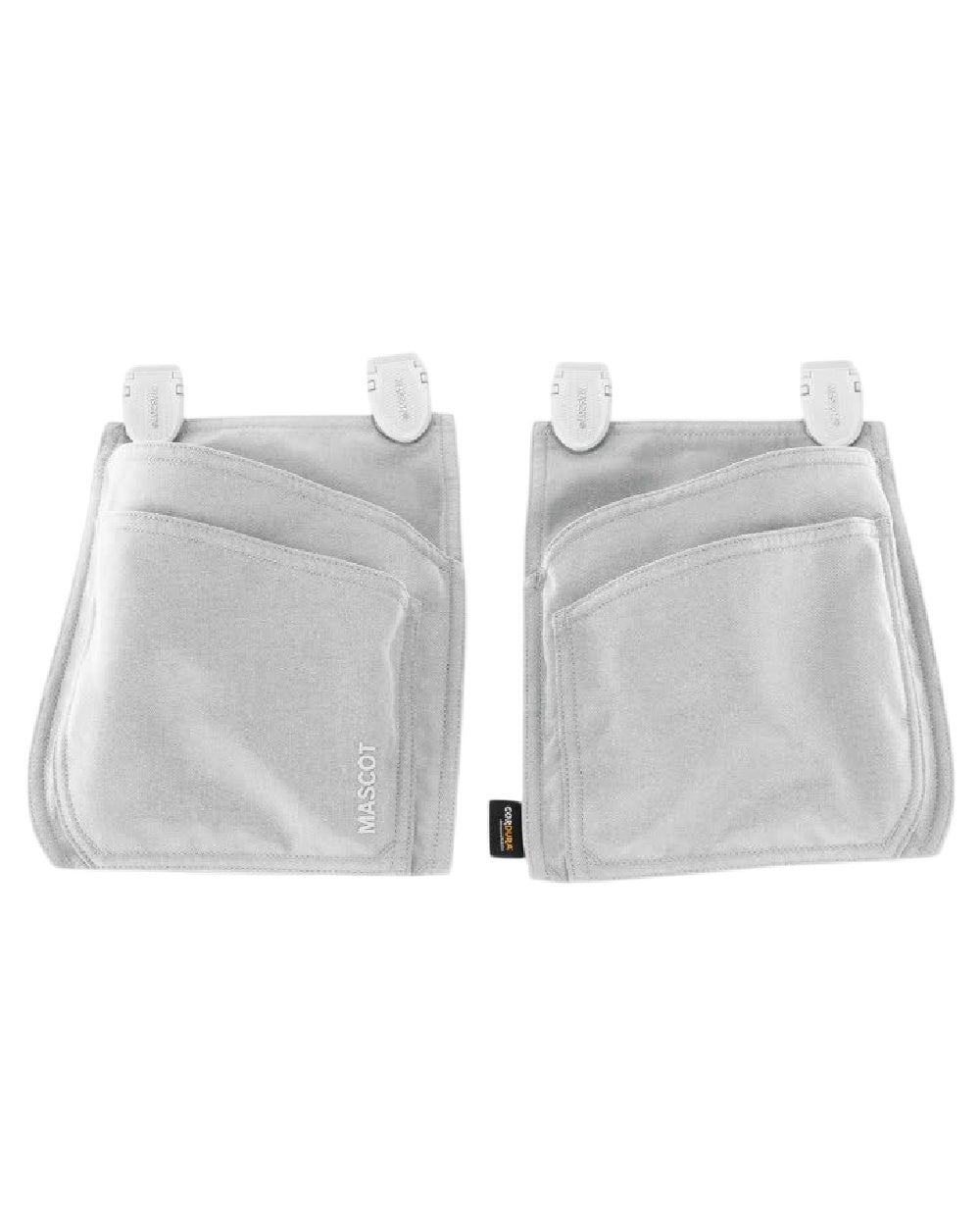 White Coloured Mascot Workwear Customized Click System Holster Pockets on white background 