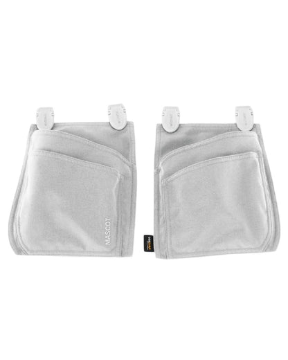 White Coloured Mascot Workwear Customized Click System Holster Pockets on white background 