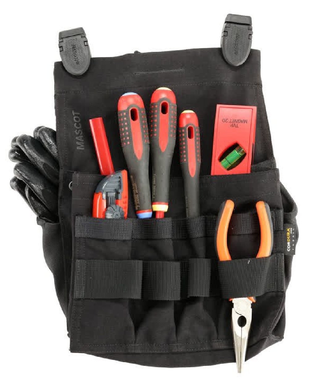Black Coloured Mascot Workwear Customized Craftsman Holster Pocket on white background 