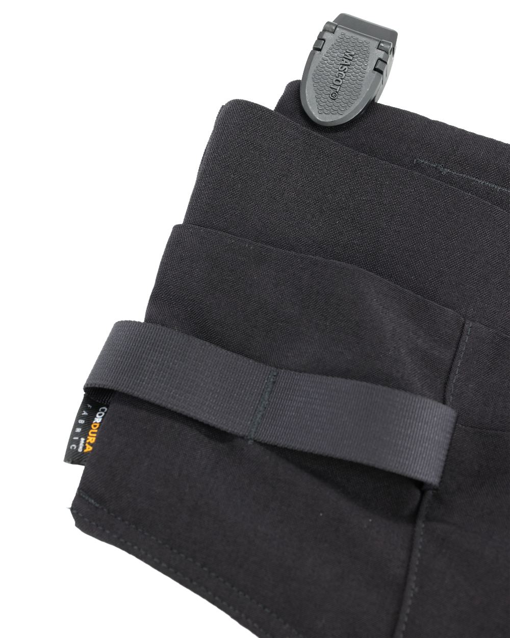 Black Coloured Mascot Workwear Customized Craftsman Holster Pockets on white background 