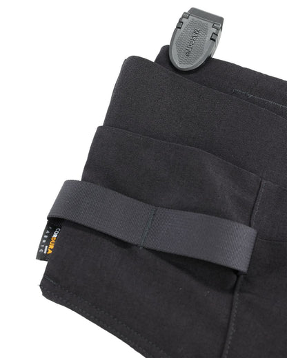 Black Coloured Mascot Workwear Customized Craftsman Holster Pockets on white background 