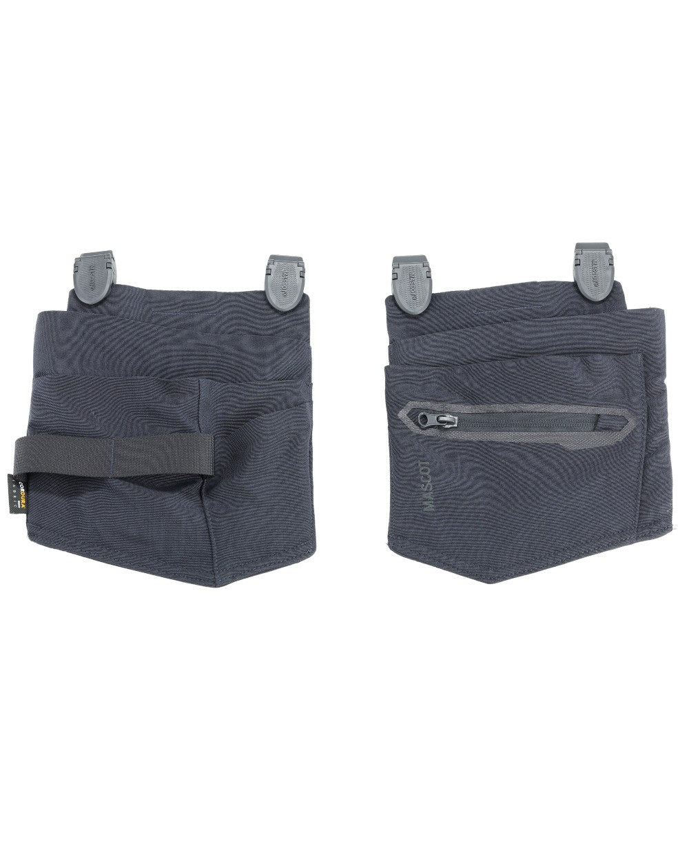 Dark Navy Coloured Mascot Workwear Customized Craftsman Holster Pockets on white background 