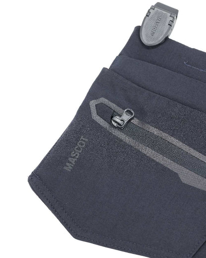 Dark Navy Coloured Mascot Workwear Customized Craftsman Holster Pockets on white background 