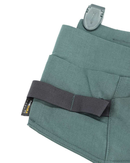 Forest Green Coloured Mascot Workwear Customized Craftsman Holster Pockets on white background 