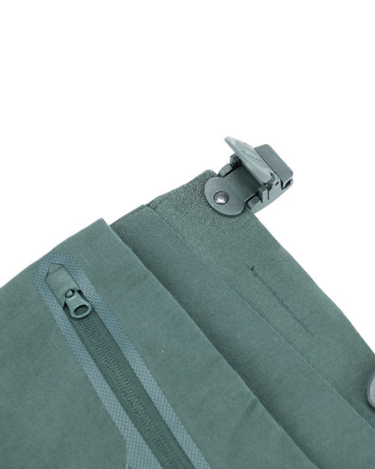 Forest Green Coloured Mascot Workwear Customized Craftsman Holster Pockets on white background 