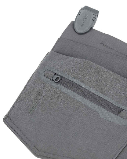 Stone Grey Coloured Mascot Workwear Customized Craftsman Holster Pockets on white background 