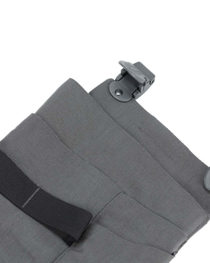 Stone Grey Coloured Mascot Workwear Customized Craftsman Holster Pockets on white background 