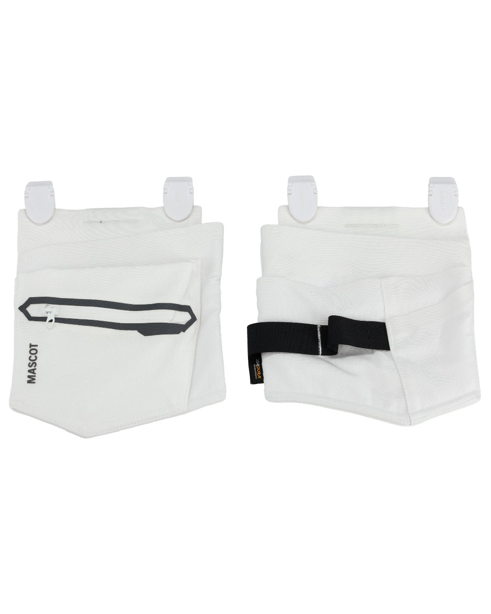 White Coloured Mascot Workwear Customized Craftsman Holster Pockets on white background 