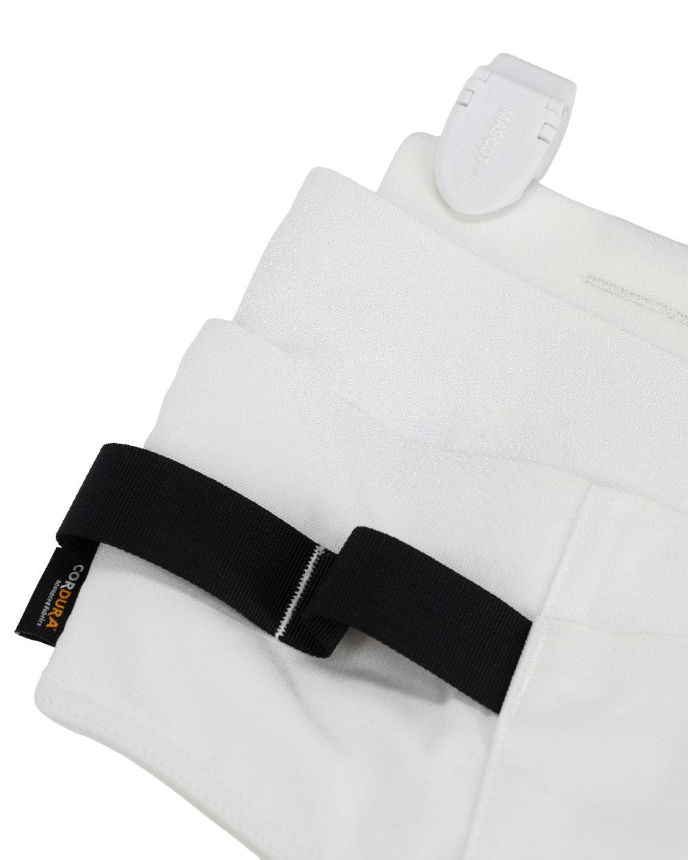 White Coloured Mascot Workwear Customized Craftsman Holster Pockets on white background 