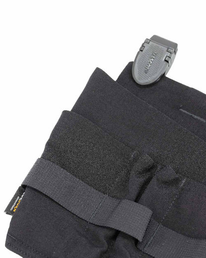 Black Coloured Mascot Workwear Customized Electrician Holster Pockets on white background 