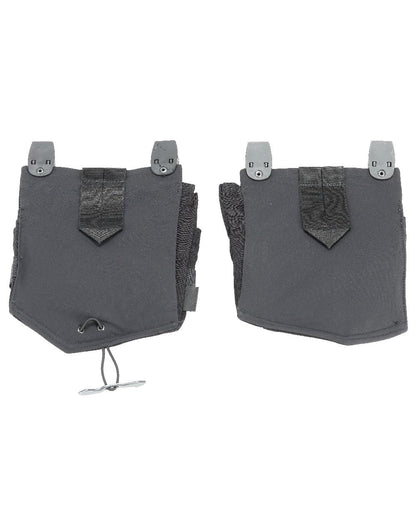Black Coloured Mascot Workwear Customized Electrician Holster Pockets on white background 