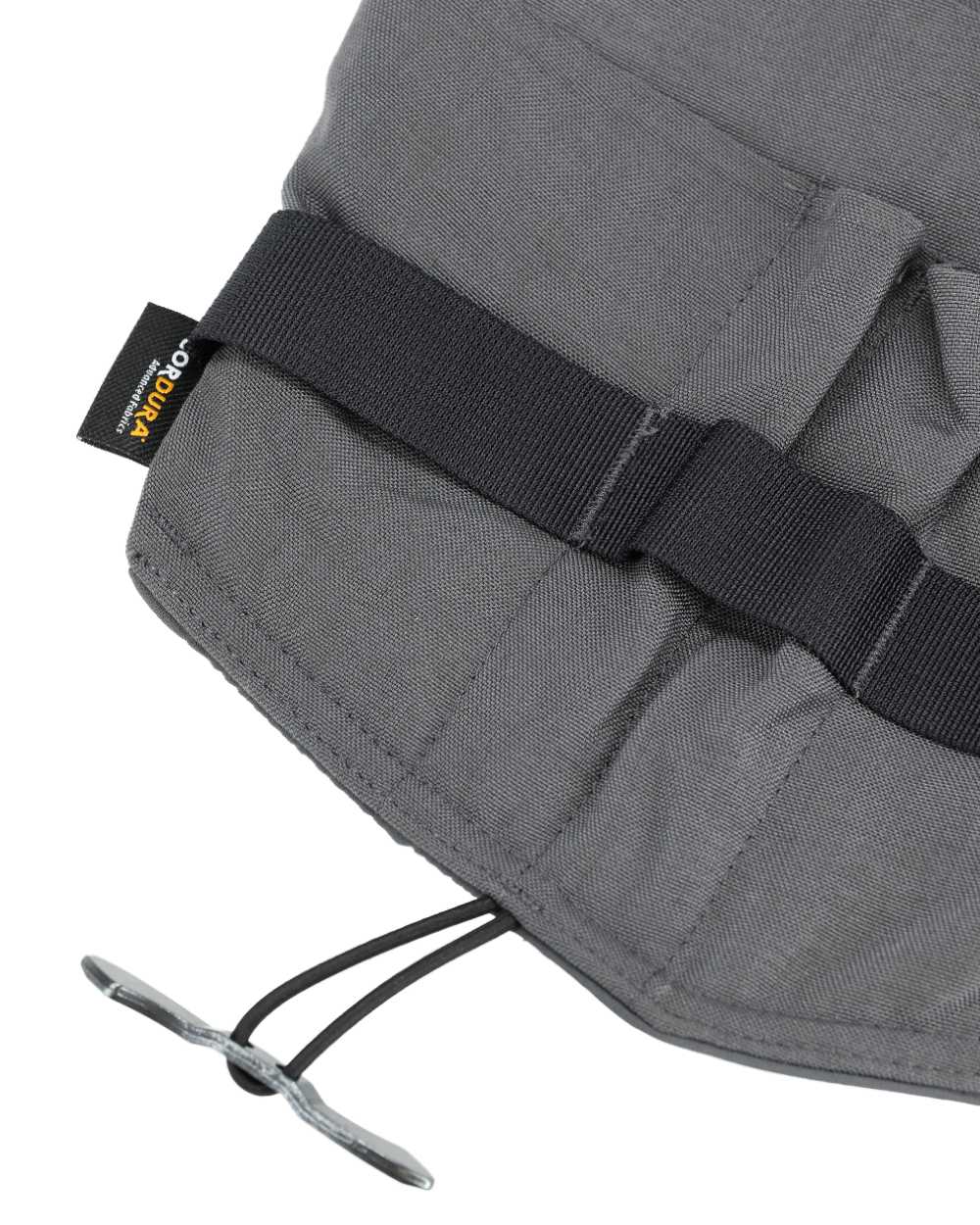 Stone Grey Coloured Mascot Workwear Customized Electrician Holster Pockets on white background 