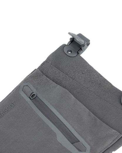 Stone Grey Coloured Mascot Workwear Customized Electrician Holster Pockets on white background 