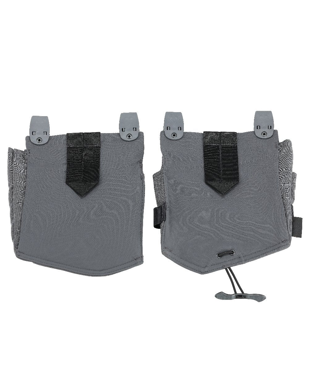 Stone Grey Coloured Mascot Workwear Customized Electrician Holster Pockets on white background 