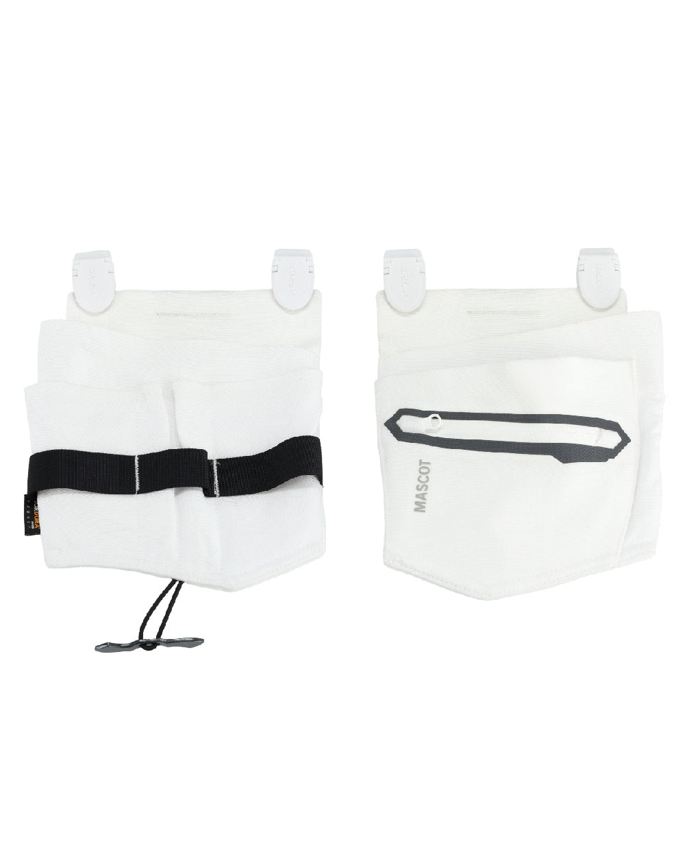 White Coloured Mascot Workwear Customized Electrician Holster Pockets on white background 